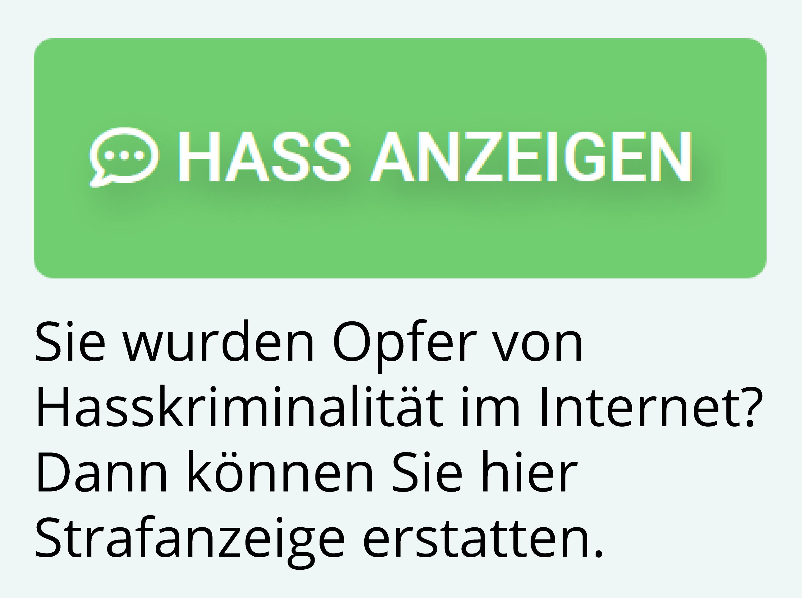 Hasskriminalität online anzeigen unter https://zhin.de/